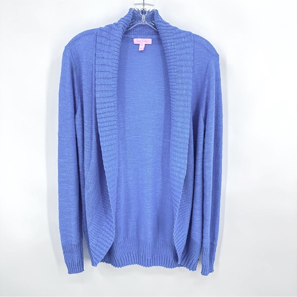 Lilly Pulitzer Brookside Cardigan Bay Blue Size M